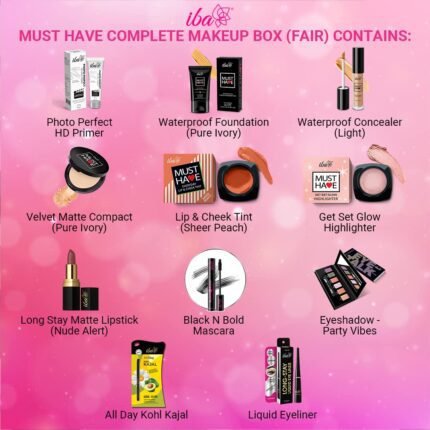 Iba Must Have Complete Makeup Box for Women (Fair)