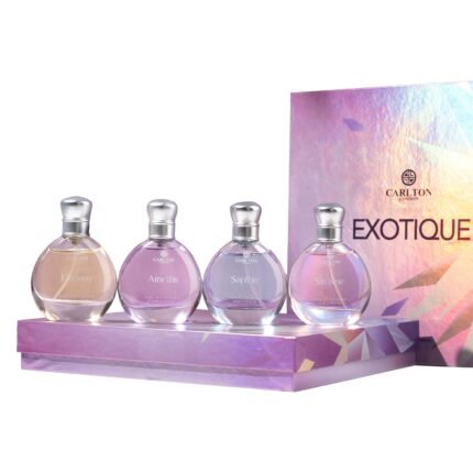 Carlton London Exotique Gift set of 4 premium fragrances for women